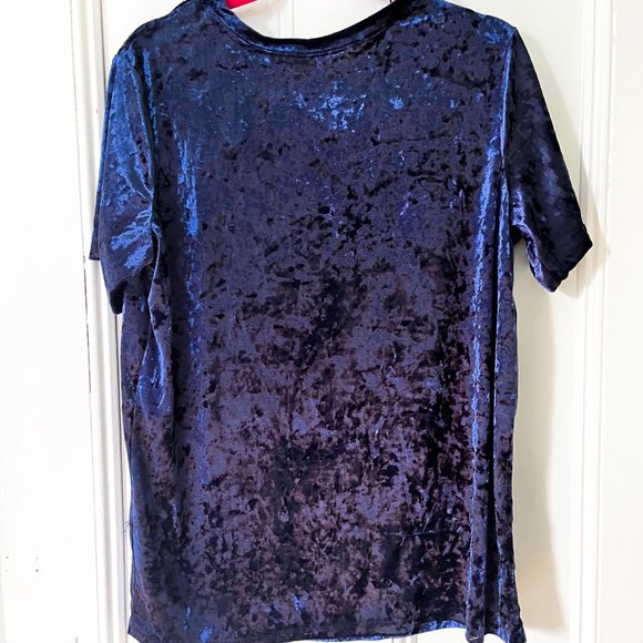 Def Leppard navy velvet Pyromania distressed tee - Picture 3 of 5